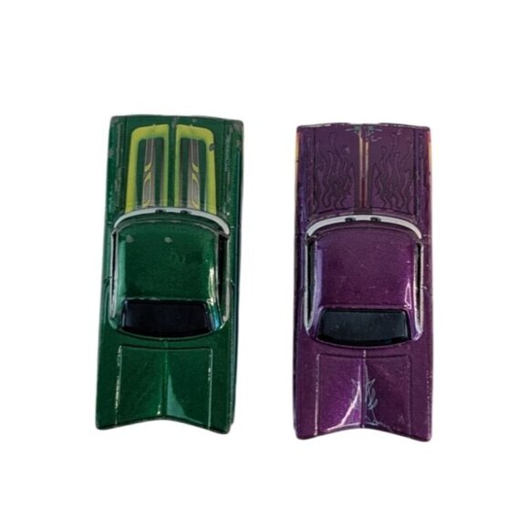 Disney Pixar Cars Diecast Chevrolet Chevy Impala Lot of 5 Red Purple Green Teal - Picture 4 of 13